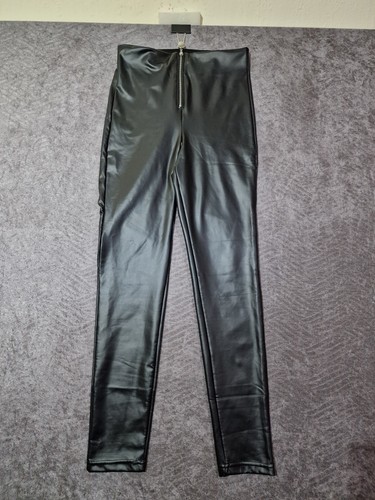 Sexy black faux leather - faux,