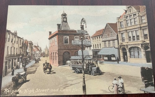 Vintage postcard reigate high - postcard:,