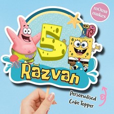 Spongebob cake topper - cake,