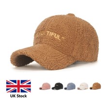 Ladies Women Plush Fabrics Outdoor Baseball Cap Earmuffs Unisex Warm Sport Hat