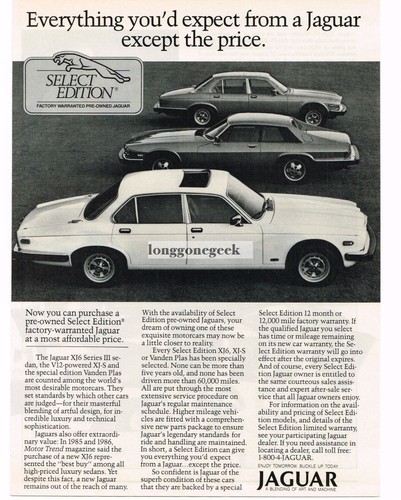 1988 jaguar xj6 series - jaguar, iii