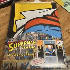 Superman Shower Curtain Telephone Box Design