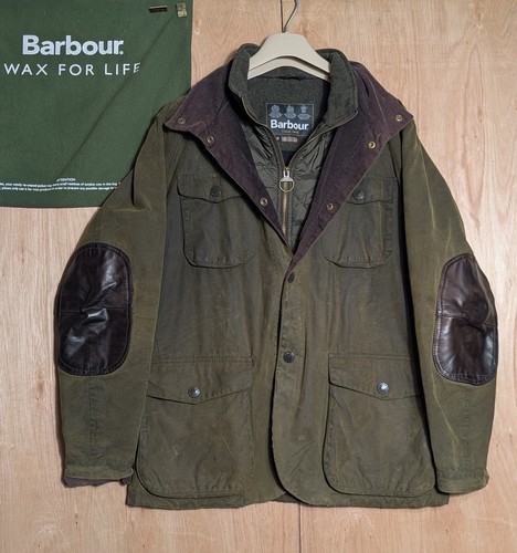 Barbour ogston waxed jacket - waxed,