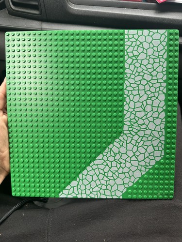 Lego vintage green - vintage, plate