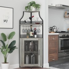 Corner Bar Cabinet Industrial
