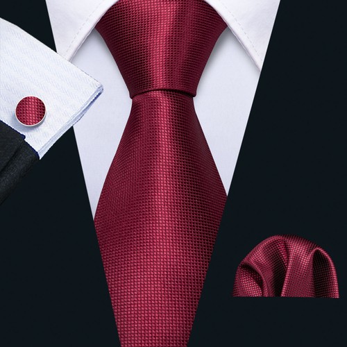 Burgundy red solid mens tie - burgundy,