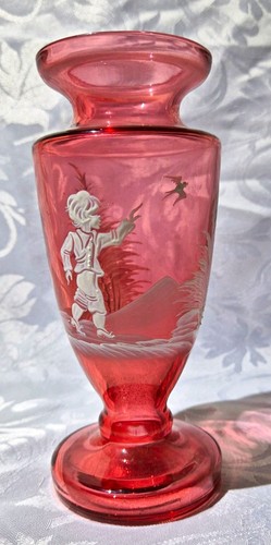 Vintage mary gregory cranberry - mary,
