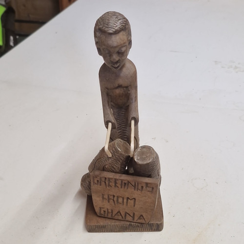 Vintage hand carved wooden - hand,