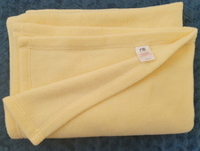 Mothercare Fleece Pram Blanket Yellow 70x90cm 7362321 Good used
