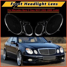 Pair Headlight Lens Lamp Cover