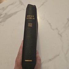 VTG 1940s Holy Bible Cambridge Type 16mo. 