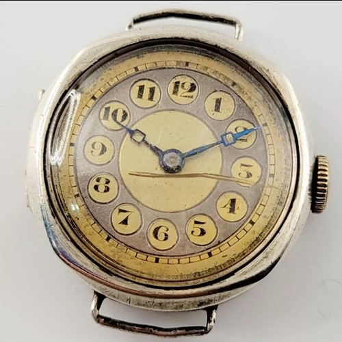 1927 silver hallmarked watch - silver,