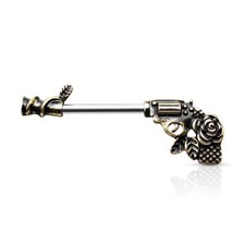 Rose Pistol Gun Nipple Bar