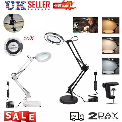 10x led magnifier glass - 10x, desk