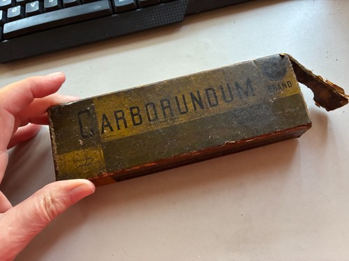 Vintage carborundum sharpening - vintage,
