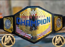 United States Championship Wrestling US Title Belt 2MM extra LA knight plates