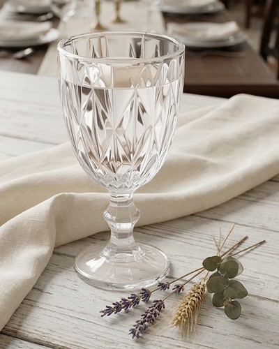 Set 6 embossed wine - set, of