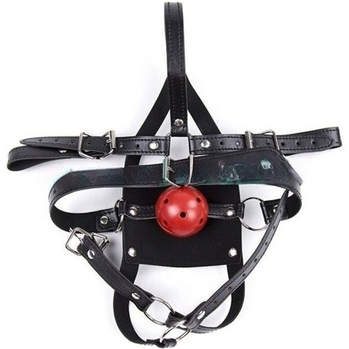 Bondage hood open mouth - hood,