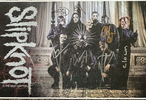 Slipknot signed 16x12 photo - signed,
