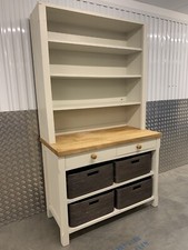 Habitat Olivia Freestanding Beech Kitchen Dining Open Dresser With Baskets
