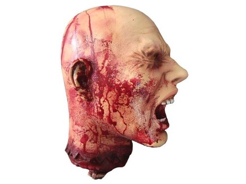 Screaming severed head - screaming,