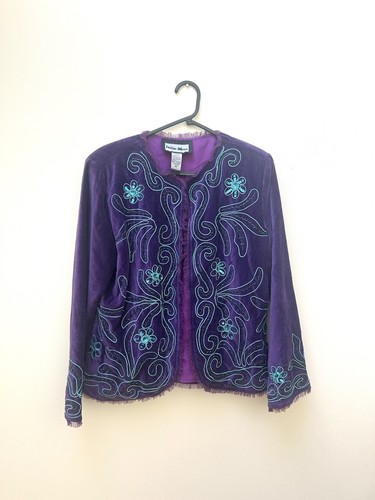 Indigo moon velvet jacket - , size