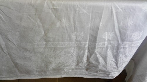 Vintage irish linen damask - linen,