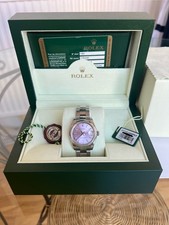 Rolex 178240 Ladies 31mm Datejust Stainless Steel, Pink Dial, Smooth Bezel
