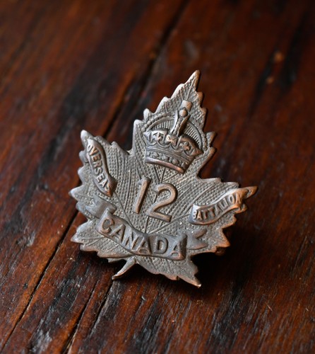 Rare ww1 cef canadian 12th - ww1,