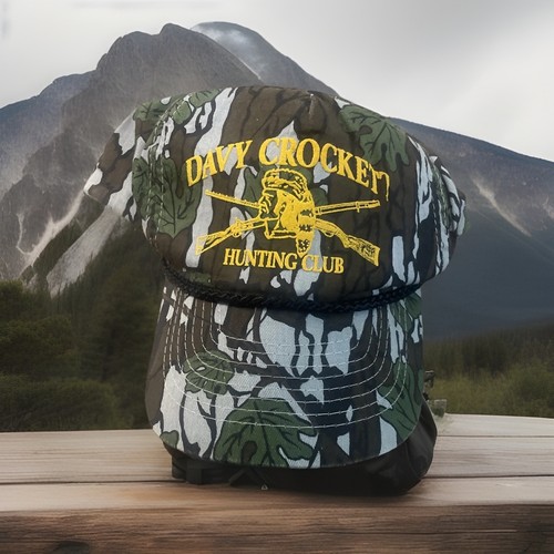 Vintage camo davy crockett - camo,