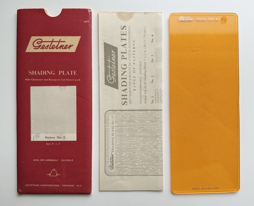 Vintage gestetner shading - gestetner, 8"