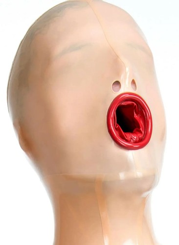 Latex hood with - hood, condom