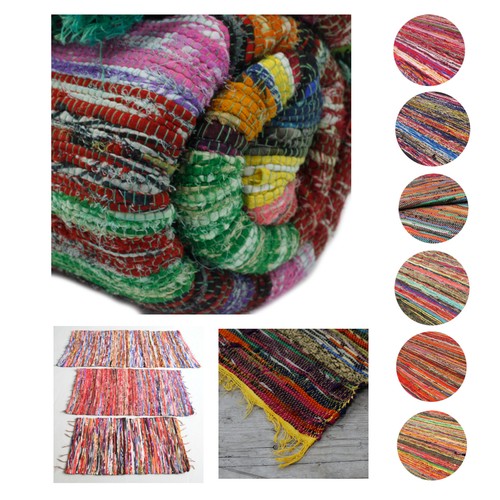 Ethnic indian rag rug - ethnic,