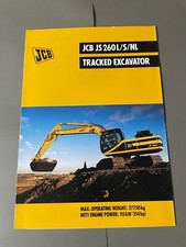 JCB JS260L/S/NL Tracked Excavator Brochure