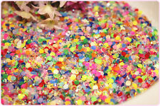 JELLY MIXED COLOURS RESIN FLAT BACK RHINESTONES DIAMANTE GEMS  3MM-6MM BULK SALE