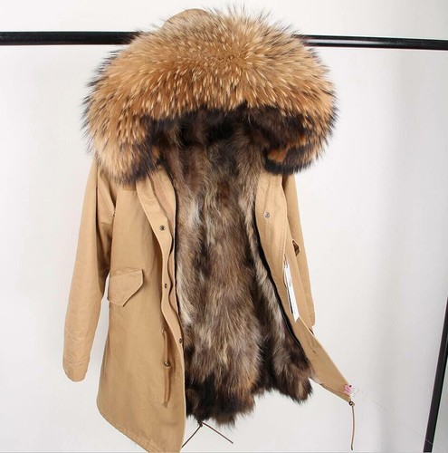 Women warm parka real - women's,
