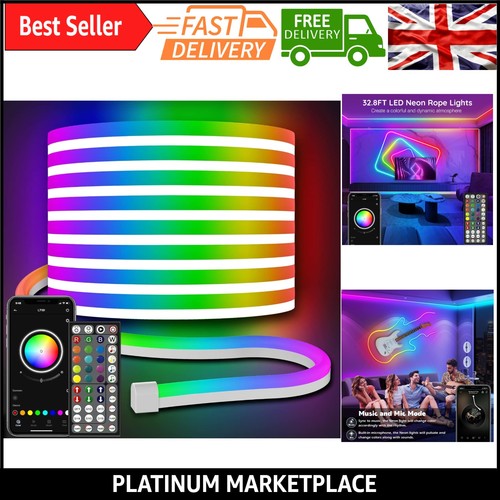 Led neon rope lights 10m - rope,