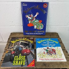 Assorted Wallace & Gromit Vintage Books - The Lost Slipper, a Close Shave etc.