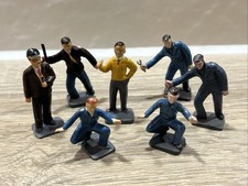 Corgi Toys Silverstone Press Official & Pit Crew Mechanic Figure's X 7