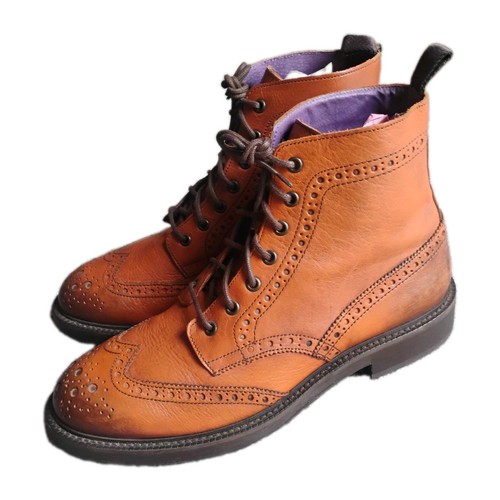 Men brown leather brogue - men’s,