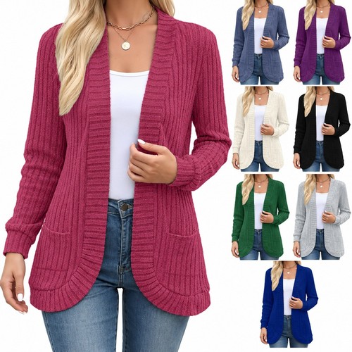 Women hip length wavy - wavy, knit