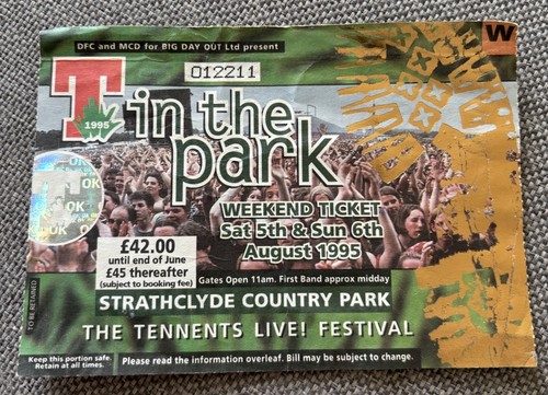 The park 1995 festival - t,