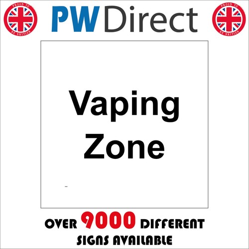 Sign vaping zone designated - vaping,