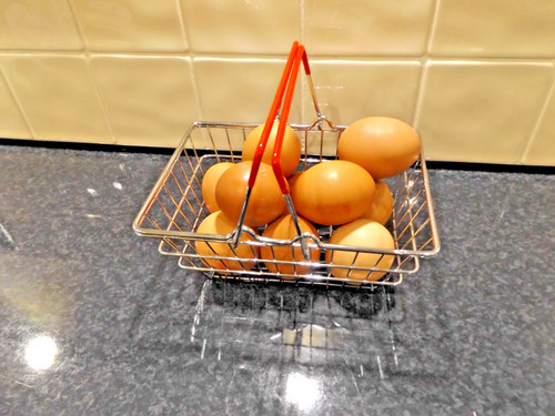 Metal chicken wire egg - metal,