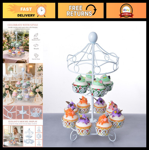 Cup carousel cupcake stand - 12-cup,