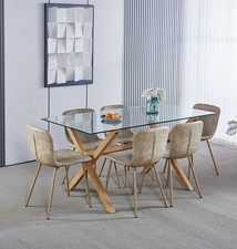 Dining set glass table - dining, top