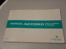 Honda Accord Owner's owner Manual handbook 1980 Original English German French