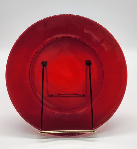 Vintage ruby red glass art - ruby,