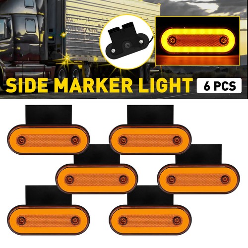 Pcs led amber orange - orange, side