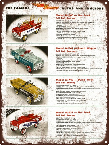 1956 murray pedal car fire - pedal,